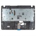 Верхняя крышка для ноутбука Acer TravelMate TMP214-41-G2 TMP214-52, RU/UA, (Black, топкейс+клавиатура с подсветкой, 6B.VLMN7.032, C Cover, Original)