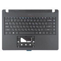 Верхняя крышка для Acer TravelMate TMP214-41 TMP214-52, RU/UA, (Black, топкейс+клавиатура, подсветка, Original)
