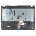 Верхняя крышка для ноутбука Acer TravelMate TMP214-41-G2 TMP214-52, RU/UA, (Black, топкейс+клавиатура с подсветкой, 6B.VLMN7.032, C Cover, Original)
