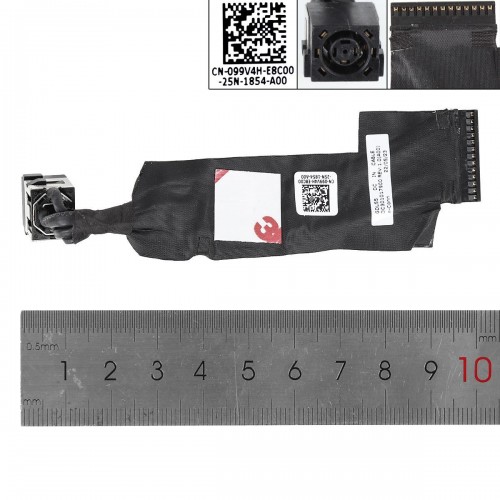 Роз'єм гніздо живлення для ноутбука Dell G15 5510 5511 5515 5520 series, (13pin, 099V4H, GDL55, DC301017900, з проводом/кабелем 9см)