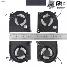 Вентиляторы 12V CPU+GPU для Dell Alienware M15 R3 R4 series, (0D1X38, 0TG9V0, FM7D, FM7C, Original)