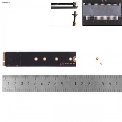 Адаптер m.2 Sata SSD для Apple MacBook Air A1369 A1370 2010-Early 2011, (7+17 контактів, m2 2230 2242 2260 2280)