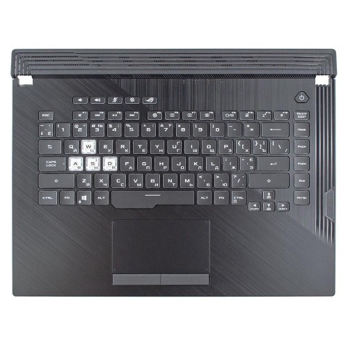 Верхняя крышка для Asus ROG Strix FX531GT G531GD G531GT GL531GT PX531GD, RU/UA, (топкейс+клавиатура, 8pin backlit, 90NR01L3-R31UA0, Original)