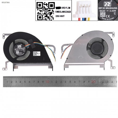Вентилятор для ноутбука Asus S530F S530U X530F X530U series, (DC 5V, EG50050S1-CD81-S9A, 13NB0IA0P01111, Аналог)