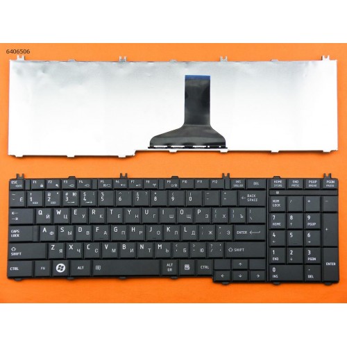 Клавіатура Toshiba Satellite C650 C660 L650 L670, RU, чорна, (Original)