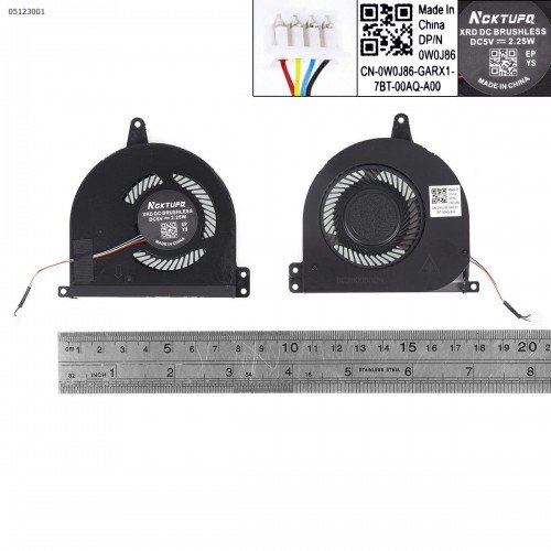 Вентилятор для ноутбука Dell Latitude E5470, (Версия 2, 0WKT5Y, DC28000GGSL, EG50050S1-C780-S9A, Аналог)