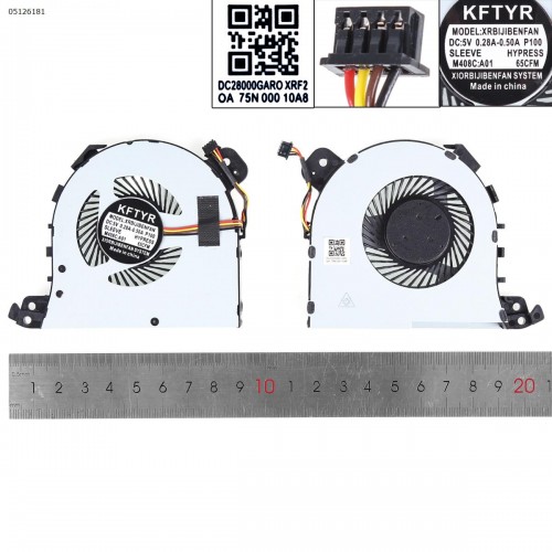 Вентилятор для ноутбука Lenovo Ideapad L340-15 L340-17 L3-15IML05/15ITL6 V155-15API, (FLAR DFS531005PL0T, DC28000E0F0, 5F10S13874, Аналог)