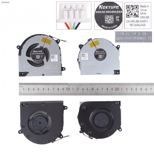 Вентилятори для ноутбука Lenovo Legion Y540-17IRH 81Q4 series, (5V CPU+GPU, 5F10S13888, EG75070S1-1C020-S9A, EG75070S1-1C010-S9A, Аналог)