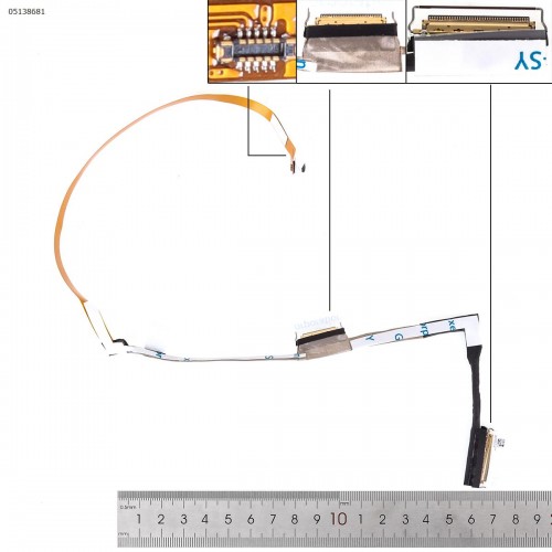 Шлейф матриці для ноутбука Dell 5501 5502 5504 5505 5508 5509 series, (eDP 30pin Non-Touch, 450.0KU02.0001, 0YKHCF)