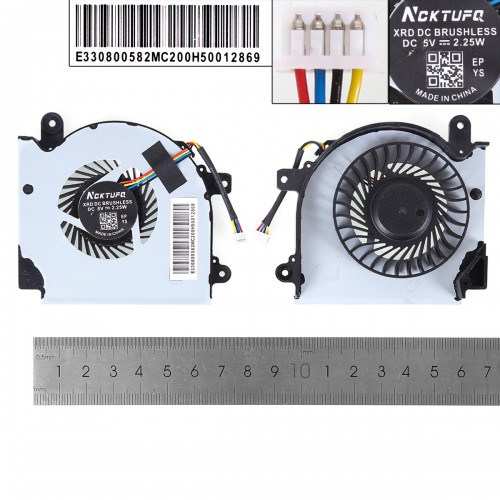 Вентилятор для ноутбука MSI GF75 MS-17F1 MS-17F2 MS-17F4 MS-17F5 series, (для GPU, PAAD06015SL-N416, Аналог)