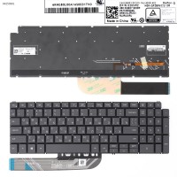 Клавиатура для Dell Inspiron 5508 5584 5590 5593 5594 5598 7590 7591 7791, RU, Gray, Backlit