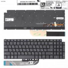 Клавиатура для Dell Inspiron 5508 5584 5590 5593 5594 5598 7590 7591 7791, RU, Gray, Backlit
