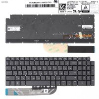 Клавиатура для Dell Inspiron 5508 5584 5590 5593 5594 5598 7590 7591 7791, RU, Gray, Backlit