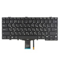 Клавіатура для Dell Latitude 5200 3300 5300 7200 7300 3301 7290 5310, UA, (чорна, з підсвіткою, Original)