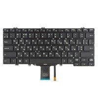 Клавиатура для Dell Latitude 5200 3300 5300 7200 7300 3301 7290 5310, UA, (черная, с подсветкой, Original)
