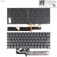 Клавіатура для Lenovo Ideapad S540-14IWL S540-14API S540-14IML, US, (сіра, з підсвіткою, Original)
