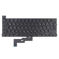Клавиатура для Macbook Pro 13" M1 A2338 2020 года, RU/UA, Black, (вертикальный Enter)