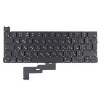 Клавиатура для Macbook Pro 13" M1 A2338 2020 года, RU/UA, Black, (вертикальный Enter)