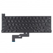 Клавиатура для Macbook Pro 13" M1 A2338 2020 года, RU/UA, Black, (горизонтальный Enter)