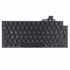 Клавіатура для Macbook Air 13" A2681, RU/UA, Black, (вертикальний Enter)