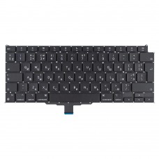 Клавиатура для MacBook Air 13" A2337 M1 2020 года, RU/UA, Black, (вертикальный Enter)