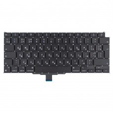 Клавиатура для MacBook Air 13" A2337 M1 2020 года, RU/UA, Black, (вертикальный Enter)
