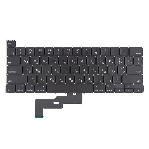 Клавиатура для ноутбука MacBook Pro 13" A2289 2020 года, RU/UA, Black, (горизонтальный Enter)