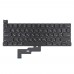 Клавиатура для ноутбука MacBook Pro 13" A2289 2020 года, RU/UA, Black, (горизонтальный Enter)