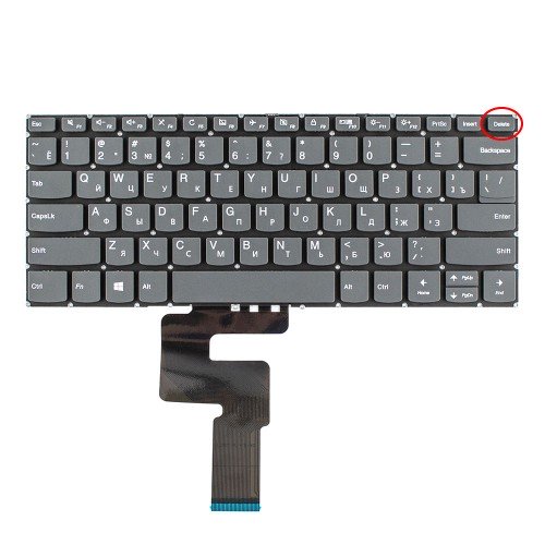 Клавіатура для ноутбука Lenovo IdeaPad V130-14 V330-14 Yoga 520-14IKB 720-15IKB Flex 5-1470 5-1570, RU