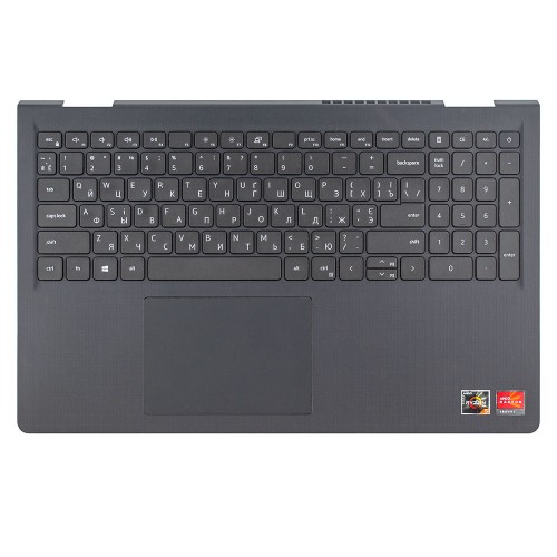 Корпус верхняя крышка для ноутбука Dell Vostro 15 3510 3520 3525 series, RU/UA, (Grey, топкейс+клавиатура, 0TPXKP, Original)
