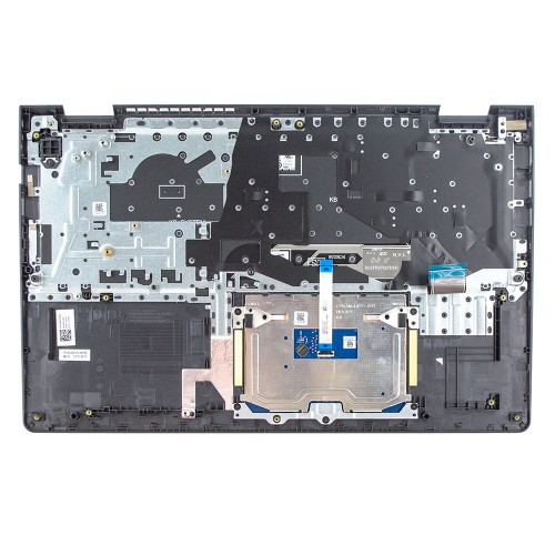 Корпус верхняя крышка для ноутбука Dell Vostro 15 3510 3520 3525 series, RU/UA, (Grey, топкейс+клавиатура, 0TPXKP, Original)
