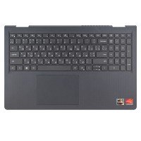 Корпус верхняя крышка для Dell Vostro 15 3510 3520 3525 series, RU/UA, (Grey, топкейс+клавиатура, 0TPXKP, Original)