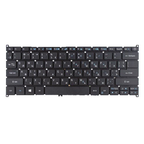 Клавіатура для ноутбука Acer Swift 3 SF314-41 SF514-51 SF314-52G SF314-53 SF314-55G, RU/UA, Black, (версія 1, з підсвіткою, Original)
