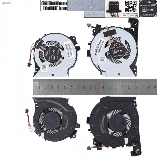 Вентилятори кулери для ноутбука HP Pavilion 15-CX TPN-C133 series, (пара CPU+GPU, Аналог)