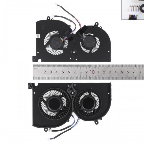 Вентилятор для ноутбука MSI GS75 GP75 MS-17G1 MS-17G2 series (GPU FAN, BS5005HS-U3I+BS5005HS-U3J, Аналог)