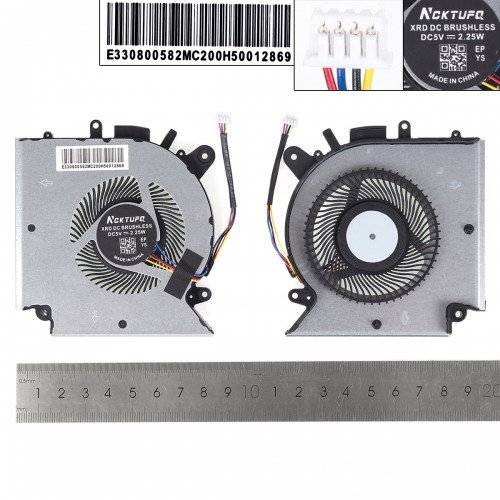 Вентилятор кулер для ноутбука MSI GL66 GF66 GF76 MS-1583 series, (5V CPU Fan, PABD08008SH-N459, Аналог)