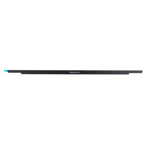 Декоративная панель с лого для MacBook Pro Retina 15" A1707 A1990, (стекло, 345мм, Silver Logo)