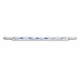 Декоративная панель с лого для MacBook Retina 12" A1534, (стекло, 276мм, Silver Logo)