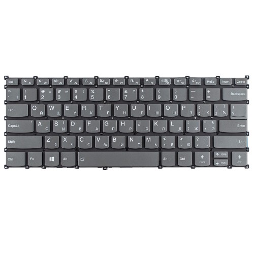 Клавіатура для ноутбука Lenovo Ideapad S540-14IWL S540-14API S540-14IML, RU/UA, (сіра, з підсвіткою, Original)