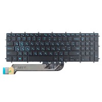 Клавіатура для Dell Inspiron Gaming 15 7566 7567 7588, RU/UA, Black/Blue, Backlit