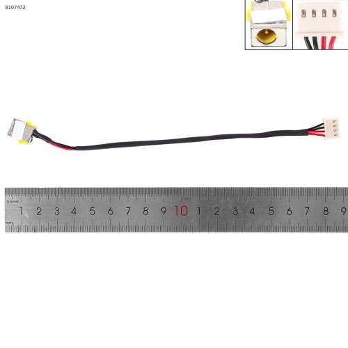 Разъем питания для ноутбука Acer Aspire E5-522 E5-532 E5-573 E5-574 V3-574 V3-575 EX2511, (5.5*1.7 65W, 185mm с проводом/кабелем)