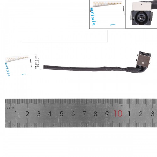 Роз'єм гніздо живлення для ноутбука Dell G3 3500 G5 5500 5505 P89F series, (7.4*5.0мм, з проводом/кабелем)