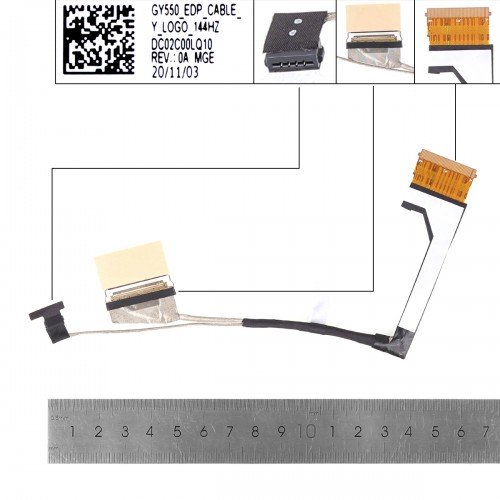 Шлейф матрицы для ноутбука Lenovo Legion 5P-15IMH05H 5P-15IMH05 5P-15ARH05H, (eDP 40pin 144Hz, DC02C00LQ00, DC02C00LQ10)