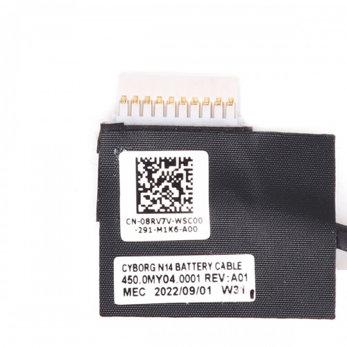 Кабель подключения батареи для ноутбука Dell Inspiron/Vostro 5410 5415 5418 5510 5515 5518, 09M6D2, 08RV7V, 450.0MY04.0001