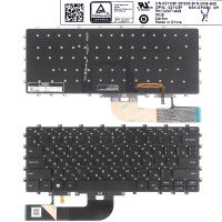 Клавіатура для Dell XPS 15 9575 2-in-1, Precision 5530 2-in-1, RU, Black, Backlit