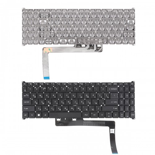 Клавиатура для ноутбука Acer A315-24P A315-59G A315-510P A515-57G A515-58G A715-76G, Nitro ANV15-41 ANV15-51, RU, Black