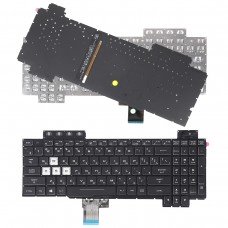 Клавіатура для Asus FX504 FX505 FX705 FX80 series, RU, (Black, RGB-backlit, A+)