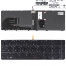Клавиатура для HP EliteBook 755 G3 850 G3 850 G4 ZBook 15u G3 G4, RU, (Black/Gray, с трекпоинтом, с подсветкой, 821157-251, 6037B0116722)