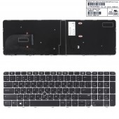 Клавиатура для HP EliteBook 755 G3 850 G3 850 G4, ZBook 15u G3 G4, RU, (серая рамка, с трекпоинтом, 819898-251)