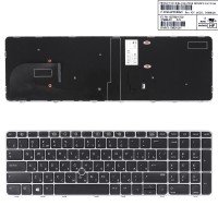 Клавіатура для HP EliteBook 755 G3 850 G3 850 G4 ZBook 15u G3 G4, RU, (сіра рамка, з трекпоінтом, 819898-251)